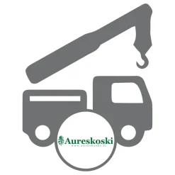 toimitus perille kuorman purku nosturilla*Aureskoski