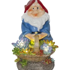 New Aurinkokennokoristevalaisin Gnomy, 22cm,  moniväri Aurinkokennovalaisimet