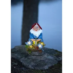 New Aurinkokennokoristevalaisin Gnomy, 22cm,  moniväri Aurinkokennovalaisimet