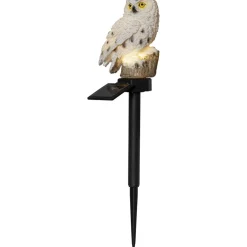 Sale Aurinkokennokoristevalaisin Owl 330x100x130mm beige Aurinkokennovalaisimet|Ulkovalaisimet Hämäräkytkimellä