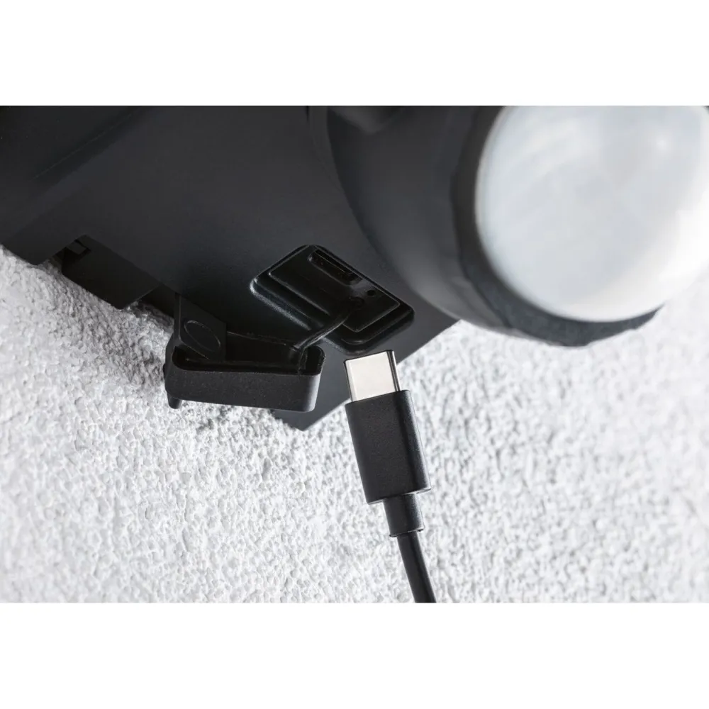 Aurinkokennoseinävalaisin Sonlig 286x137mm USB-ladattava hämäräohjattu liiketunnistin IR IP65 3000K 2x9W 2x1100lm antrasiitti*Paulmann Best