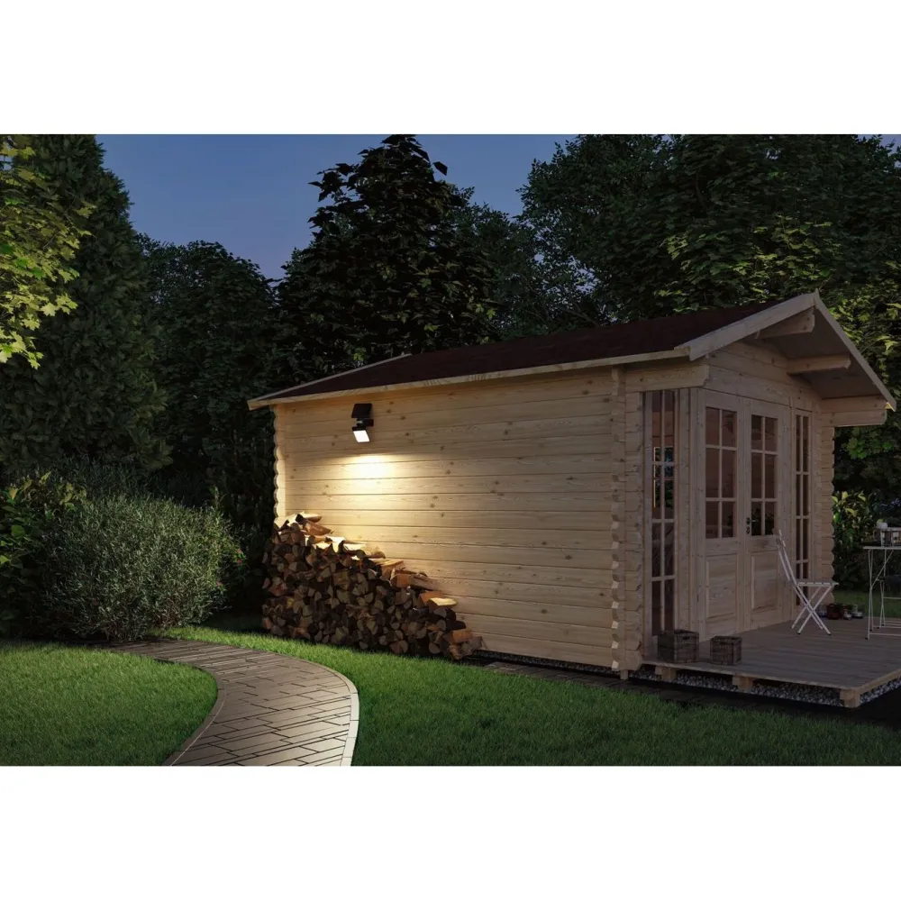 Outlet Aurinkokennoseinävalaisin Lesla 150x130mm USB-ladattava hämäräohjattu liiketunnistin IR IP65 3000K 12.5W 1000lm antrasiitti Ulkovalaisimet Liiketunnistimella Ja Hämäräkytkimellä|Ulkovalaisimet Liiketunnistimella