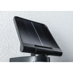 Outlet Aurinkokennoseinävalaisin Lesla 150x130mm USB-ladattava hämäräohjattu liiketunnistin IR IP65 3000K 12.5W 1000lm antrasiitti Ulkovalaisimet Liiketunnistimella Ja Hämäräkytkimellä|Ulkovalaisimet Liiketunnistimella