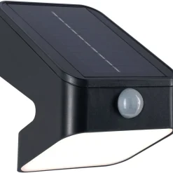 New Aurinkokennoseinävalaisin Lesly 113x126mm USB-ladattava hämäräohjattu liiketunnistin IR IP65 3000K 5.5W 400lm antrasiitti Ulkovalaisimet Liiketunnistimella Ja Hämäräkytkimellä|Ulkovalaisimet Liiketunnistimella