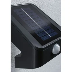New Aurinkokennoseinävalaisin Lesly 113x126mm USB-ladattava hämäräohjattu liiketunnistin IR IP65 3000K 5.5W 400lm antrasiitti Ulkovalaisimet Liiketunnistimella Ja Hämäräkytkimellä|Ulkovalaisimet Liiketunnistimella