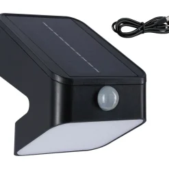New Aurinkokennoseinävalaisin Lesly 113x126mm USB-ladattava hämäräohjattu liiketunnistin IR IP65 3000K 5.5W 400lm antrasiitti Ulkovalaisimet Liiketunnistimella Ja Hämäräkytkimellä|Ulkovalaisimet Liiketunnistimella