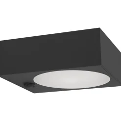 Aurinkokennoseinävalaisin tunnistimella Darfano, IP54, 4000K, alas, musta*Eglo New