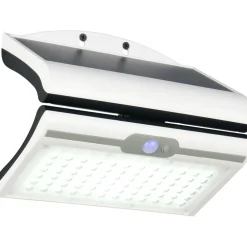 New Aurinkokennoseinävalaisin Macapa LED ladattava liike- ja hämärätunnistin 4000K valkoinen Aurinkokennovalaisimet|Ulkovalaisimet Hämäräkytkimellä
