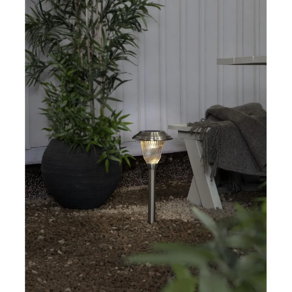 Best Aurinkokennovalaisin Barcelona, 170x170x410mm, hopea Puutarhavalaisimet|Led-Ulkovalot