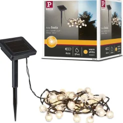 Aurinkokennovalosarja Solar Soala IP44 3000K 1lm/m musta*Paulmann Online