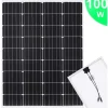 Aurinkopaneelit 2kpl, 100 W, yksikiteinen alumiini ja turvalasi*FinePRICE