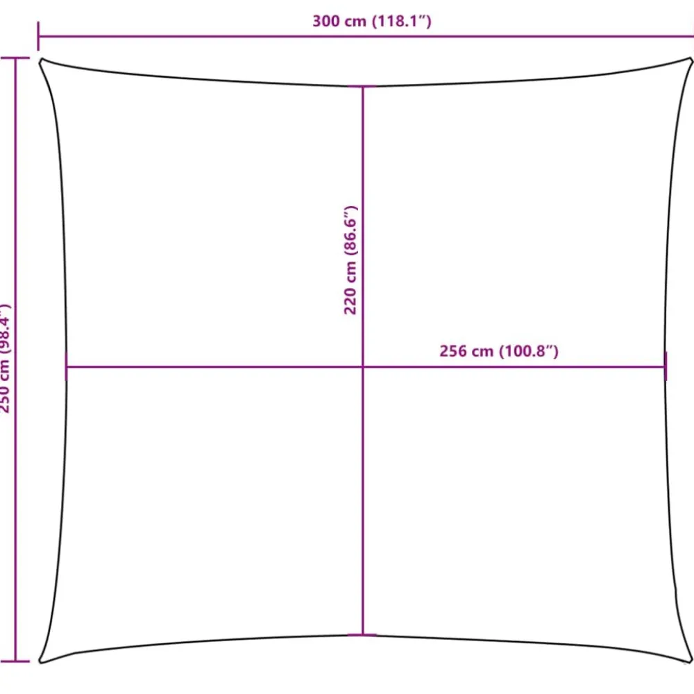 Outlet Aurinkopurje Oxford-kangas suorakaide 2,5x3 m ruskea (35810) Aurinkovarjot