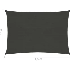 Aurinkopurje suorakulma, HDPE, 160g/m², eri kokoja ja värejä*FinePRICE
