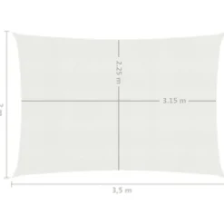 Aurinkopurje suorakulma, HDPE, 160g/m², eri kokoja ja värejä*FinePRICE