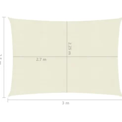 Aurinkopurje suorakulma, HDPE, 160g/m², eri kokoja ja värejä*FinePRICE