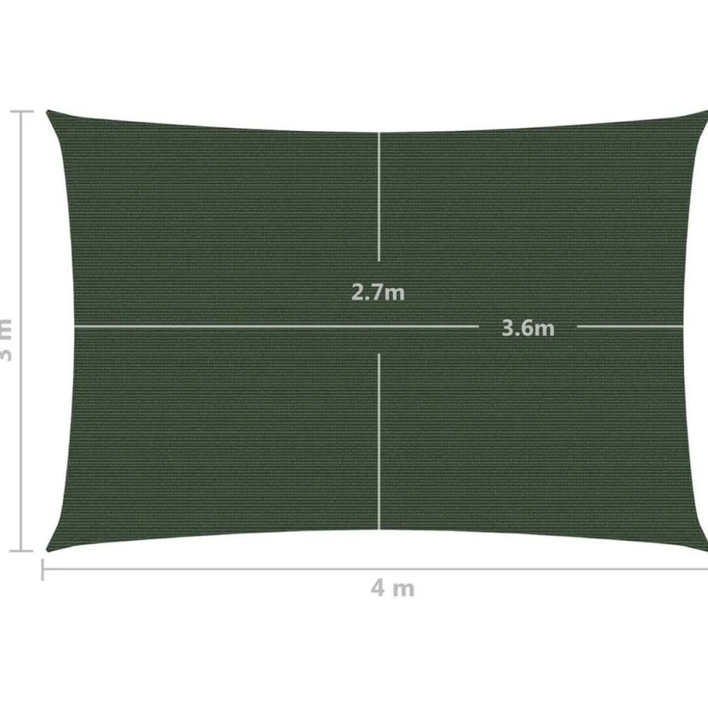 Aurinkopurje suorakulma, HDPE, 160g/m², eri kokoja ja värejä*FinePRICE
