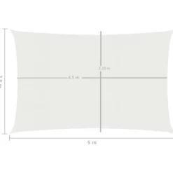 Aurinkopurje suorakulma, HDPE, 160g/m², eri kokoja ja värejä*FinePRICE