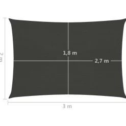 Aurinkopurje suorakulma, HDPE, 160g/m², eri kokoja ja värejä*FinePRICE