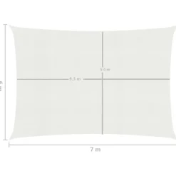 Aurinkopurje suorakulma, HDPE, 160g/m², eri kokoja ja värejä*FinePRICE