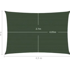 Aurinkopurje suorakulma, HDPE, 160g/m², eri kokoja ja värejä*FinePRICE