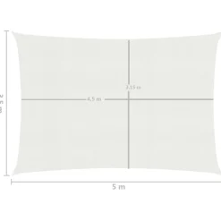 Aurinkopurje suorakulma, HDPE, 160g/m², eri kokoja ja värejä*FinePRICE