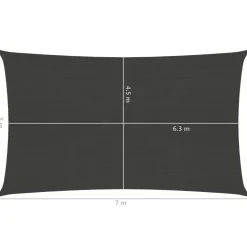 Aurinkopurje suorakulma, HDPE, 160g/m², eri kokoja ja värejä*FinePRICE