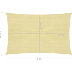 Aurinkopurje suorakulma, HDPE, 160g/m², eri kokoja ja värejä*FinePRICE