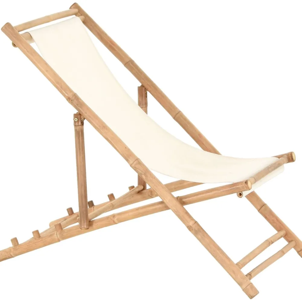 New Aurinkotuoli Bambu Puutarhatuolit