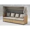 Aurinkotuoli katoksella Nopy, beige/polyrottinki*Venture Home Best