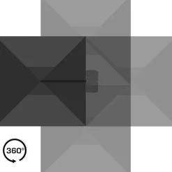 Aurinkovarjo Baza, 295x295cm, musta*House Nordic Discount