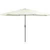Aurinkovarjo metallirunko 400 cm hiekanvalkoinen*FinePRICE