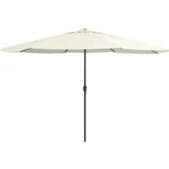 Aurinkovarjo metallirunko 400 cm hiekanvalkoinen*FinePRICE