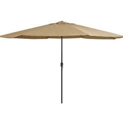 Aurinkovarjo metallirunko 400 cm harmaanruskea*FinePRICE Sale