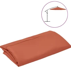 Aurinkovarjon vaihtokangas, halkaisija 300/350 cm, eri värejä ja kokoja (09960)*FinePRICE Hot