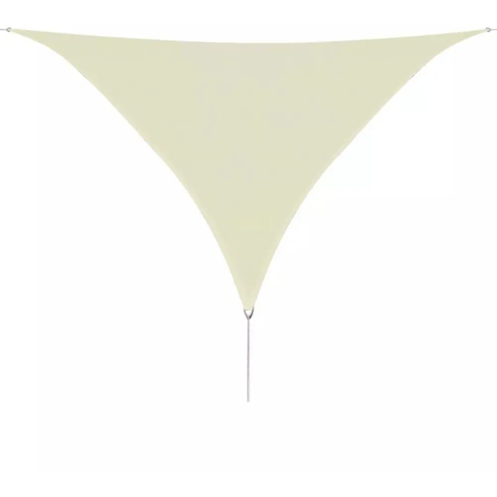 Clearance Aurinkovarjo purje HDPE kolmikulmainen 3.6x3.6x3.6 m kerma Aurinkovarjot