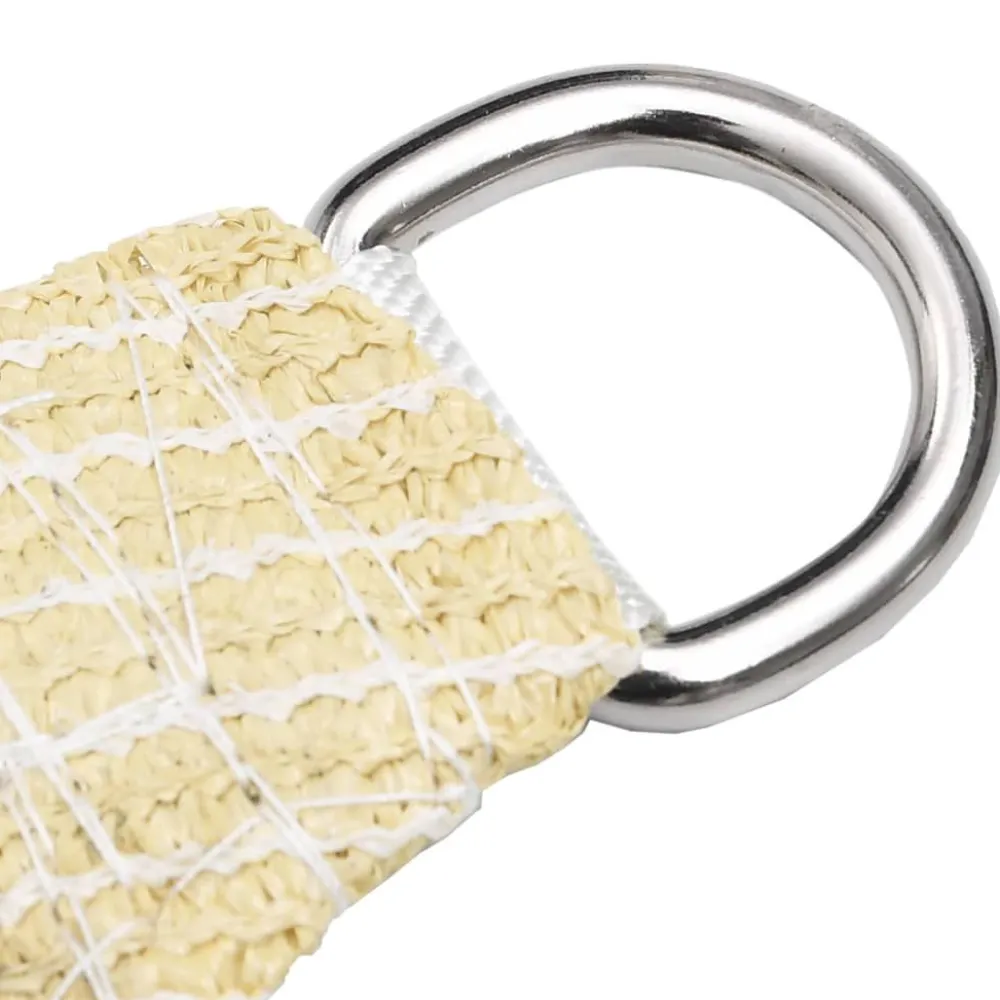 Online Aurinkovarjo purje HDPE kolmikulmainen 3.6x3.6x3.6 m beige Aurinkovarjot