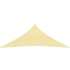Online Aurinkovarjo purje HDPE kolmikulmainen 3.6x3.6x3.6 m beige Aurinkovarjot