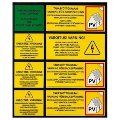 Aurinkovoimala , lukkoponttikatolle, pystyasennus, eri tehoja*Soletek Best
