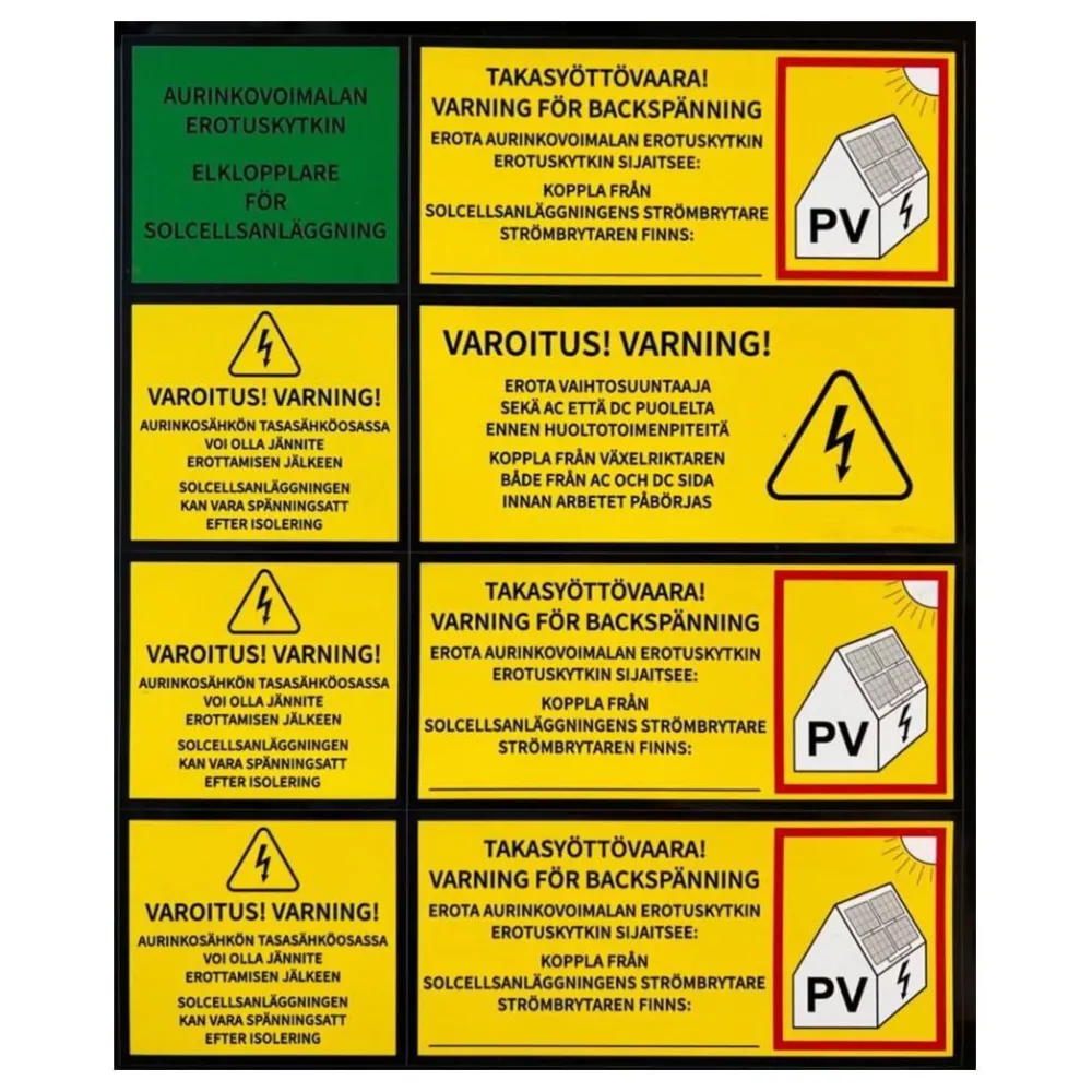 Aurinkovoimala , tiilikatolle, pystyasennus, eri tehoja*Soletek Best