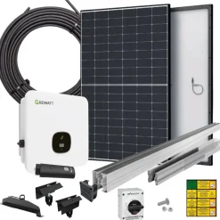 Clearance Aurinkovoimala , tiilikuviopeltikatolle, pystyasennus, eri tehoja Aurinkosähköjärjestelmät