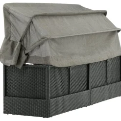 Aurinkovuode katoksella Nopy, harmaa/musta*Venture Home Clearance