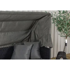 Aurinkovuode katoksella Nopy, harmaa/musta*Venture Home Clearance
