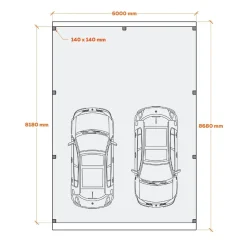 Best Autokatos Ralf 52m2 Autokatokset|Autotallit Kahdelle Autolle