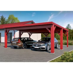 Sale Autokatos Ralf 42m2, kantavuus 250 kg/m² Autokatokset|Autotallit Kahdelle Autolle