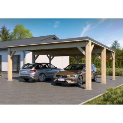 Sale Autokatos Ralf 42m2, kantavuus 250 kg/m² Autokatokset|Autotallit Kahdelle Autolle
