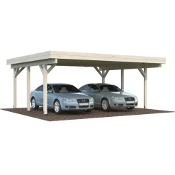 Autokatos Karl, 20,6m² CP6051 Autotallit Ilman Rakennuslupaa|Autokatokset