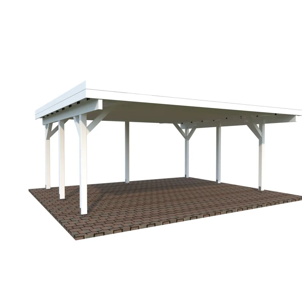 Autokatos Karl, 20,6m² CP6051 Autotallit Ilman Rakennuslupaa|Autokatokset