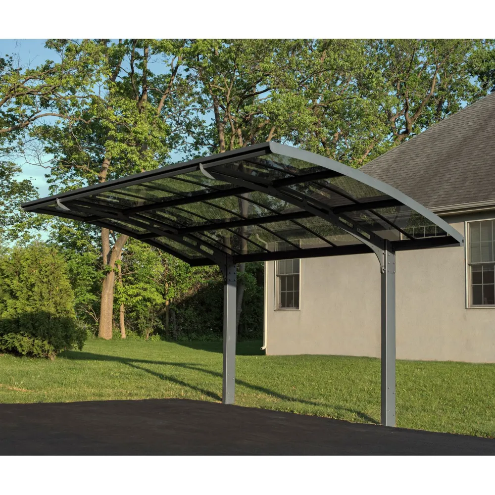 Autokatos Arizona Breeze, 13.8m², yhdelle autolle, tummanharmaa/harmaa*Palram-Canopia Hot
