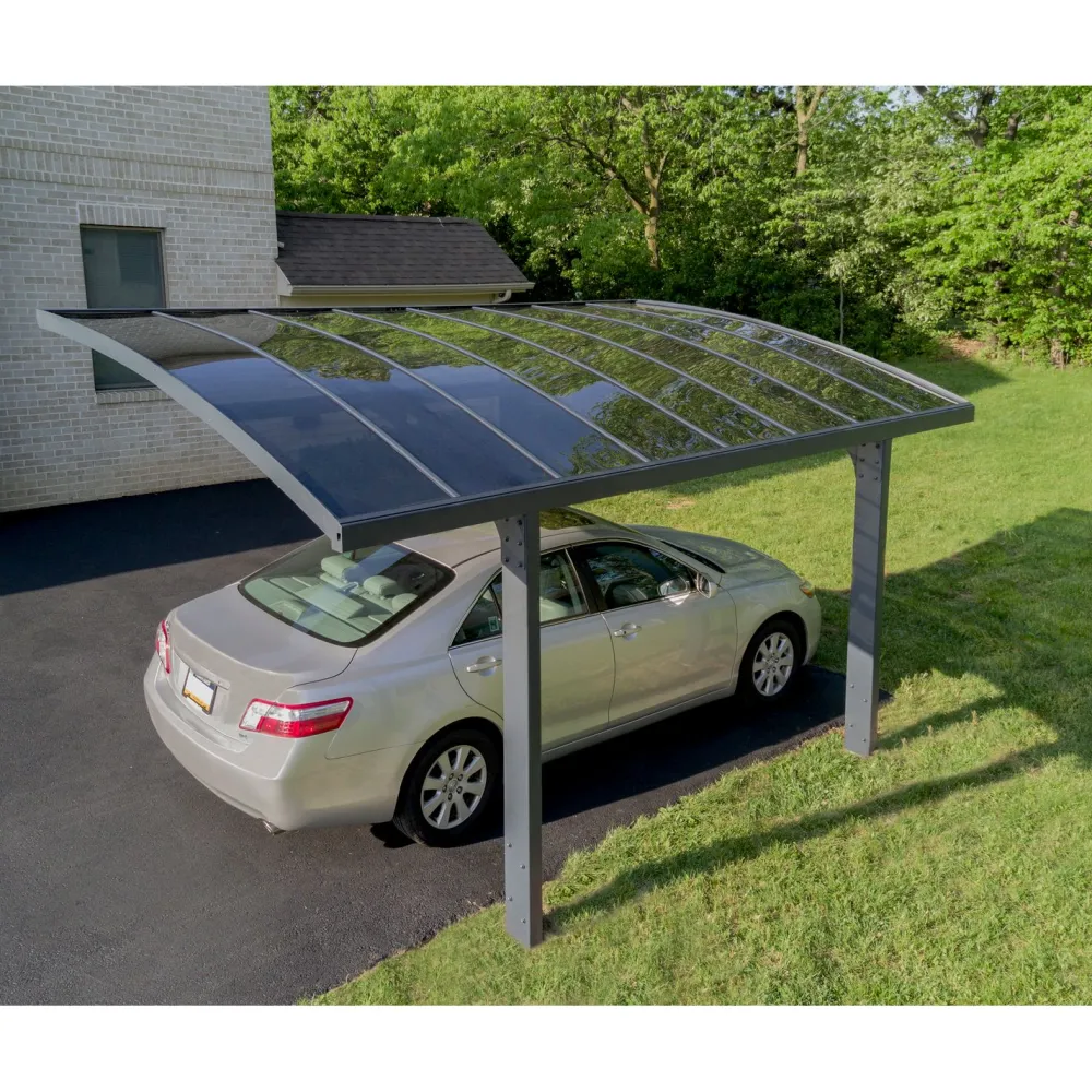 Autokatos Arizona Breeze, 13.8m², yhdelle autolle, tummanharmaa/harmaa*Palram-Canopia Hot