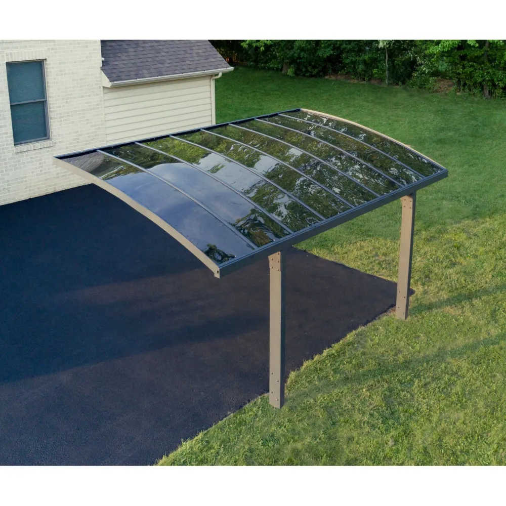 Autokatos Arizona Breeze, 13.8m², yhdelle autolle, tummanharmaa/harmaa*Palram-Canopia Hot